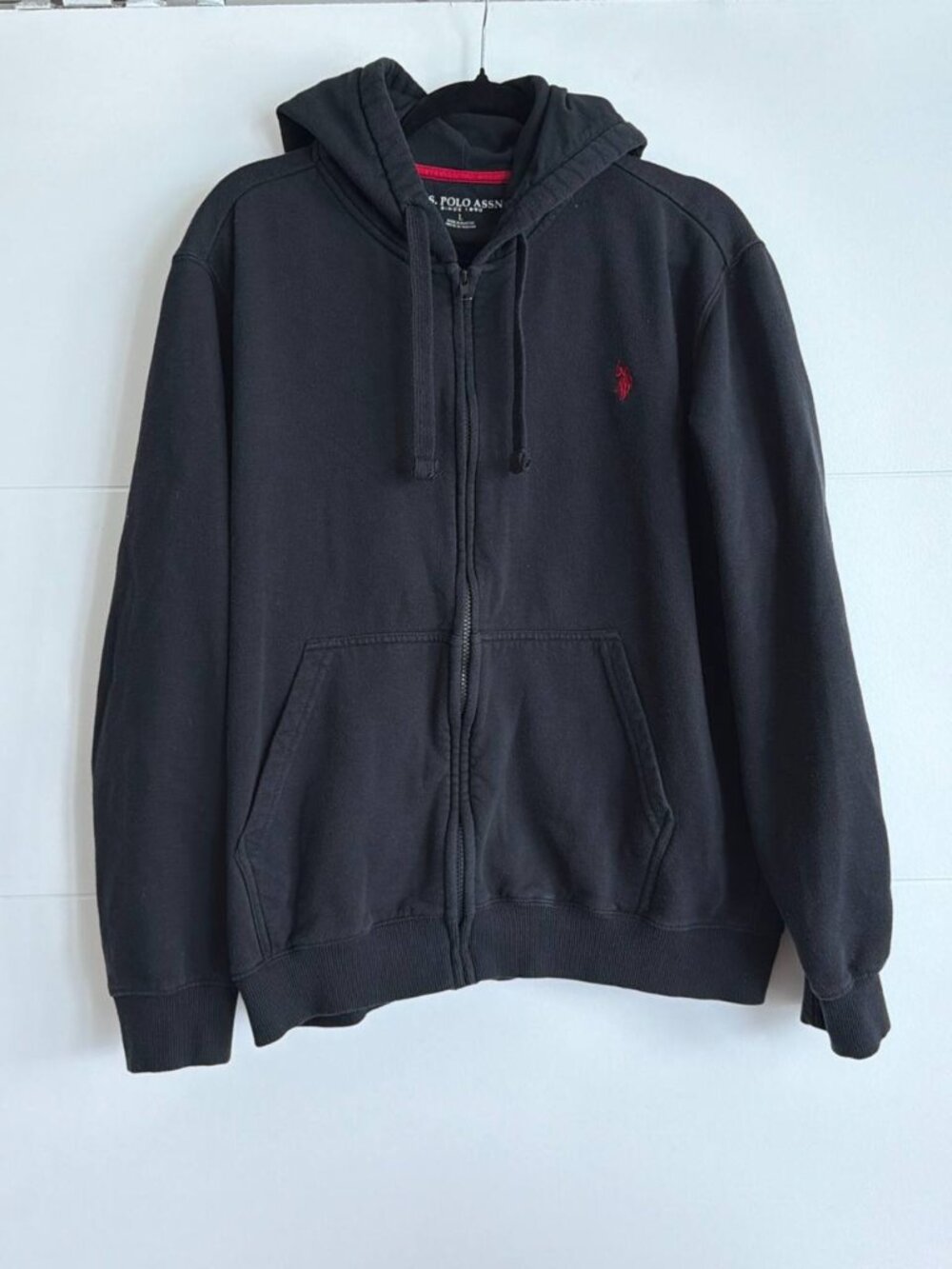U.S. Polo Assn. Hoodie | Mens (Size L) | Black